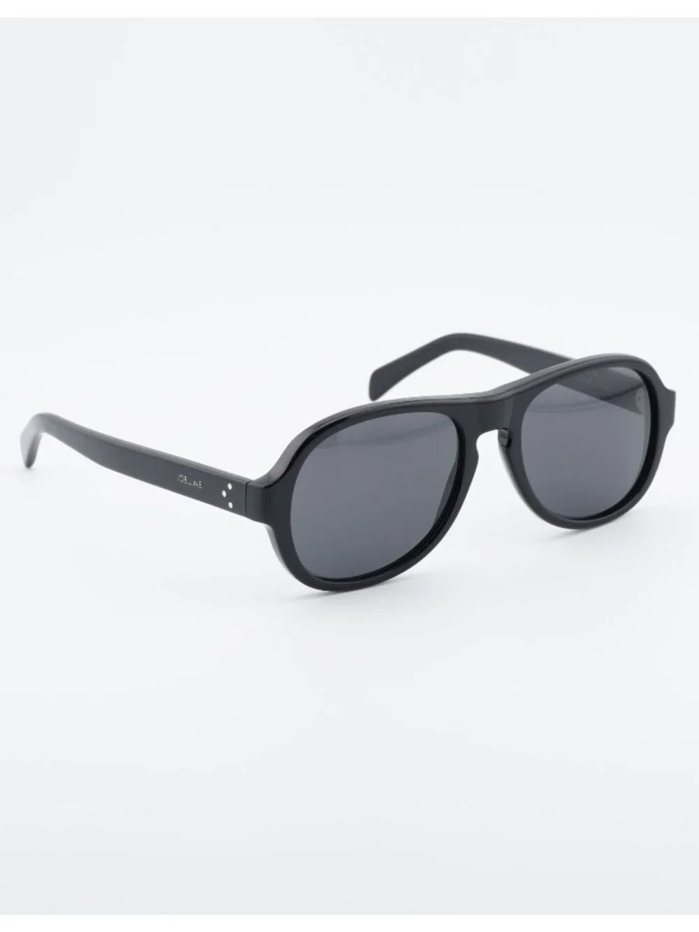 Celine CL40298I 01A Sunglasses Black Aviator Frame, Grey Lenses
